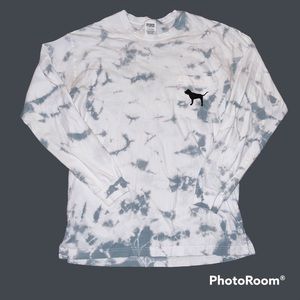 Victoria’s Secret PINK Long Sleeve Bleached Tee